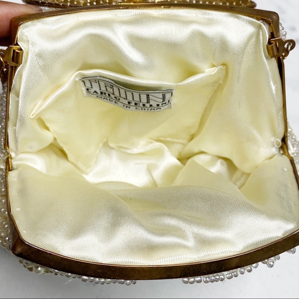 Vintage Carlo Fellini Pearl Evening Bag - Picture 8 of 8